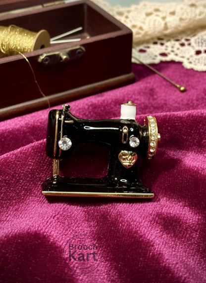 Sewing Machine Brooch