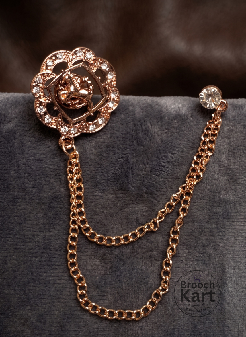 Tiny Horse Chain Lapel Pin  Brooch