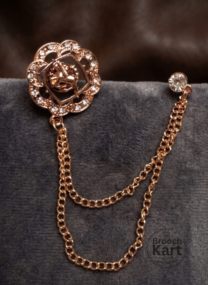 Tiny Horse Chain Lapel Pin  Brooch