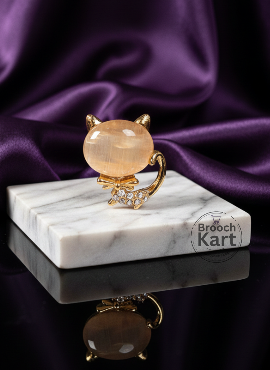 Cute Meow Cat Brooch
