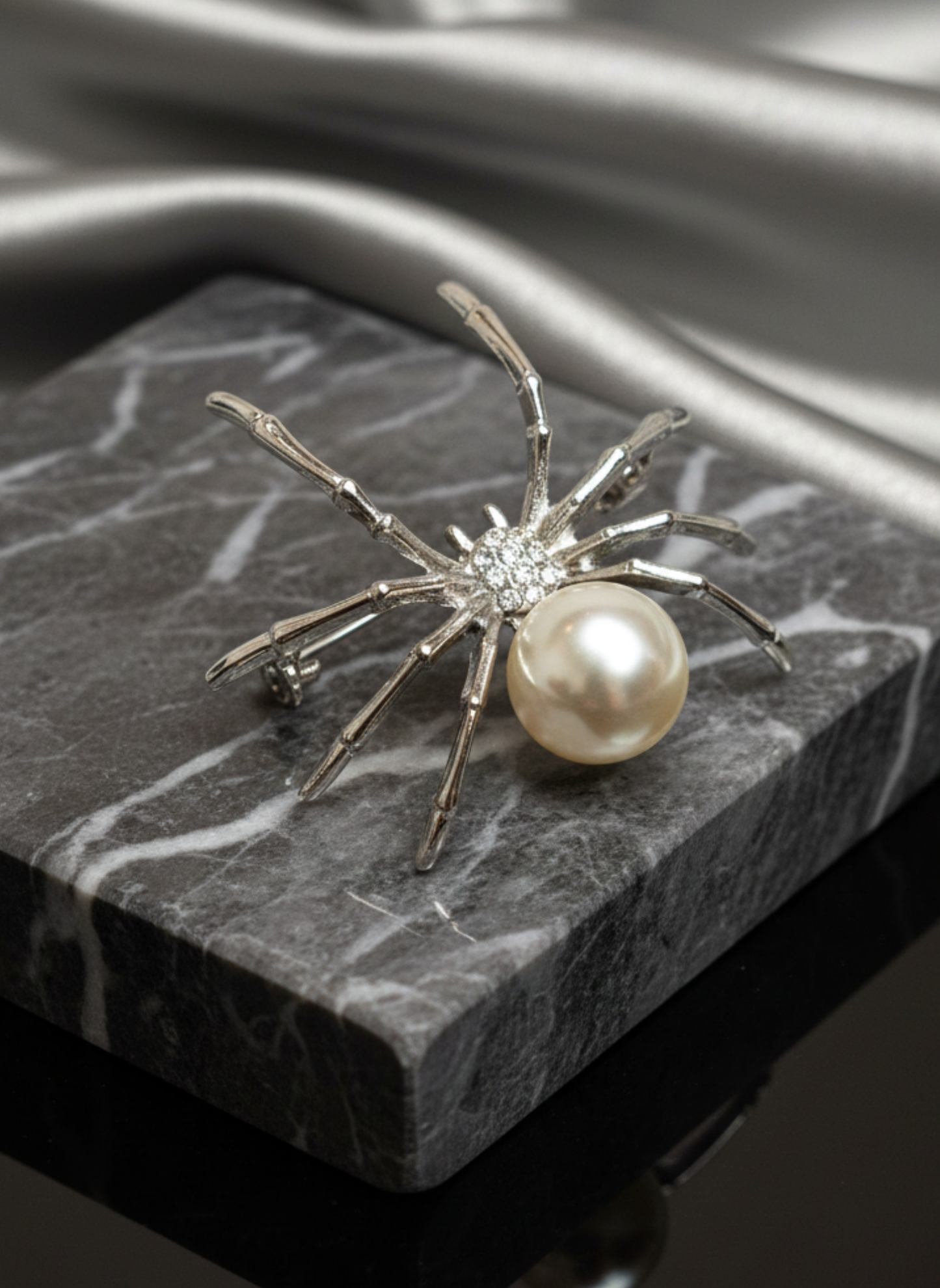 Golden Spider Brooch