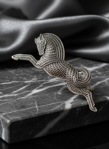 Leaping Horse Brooch