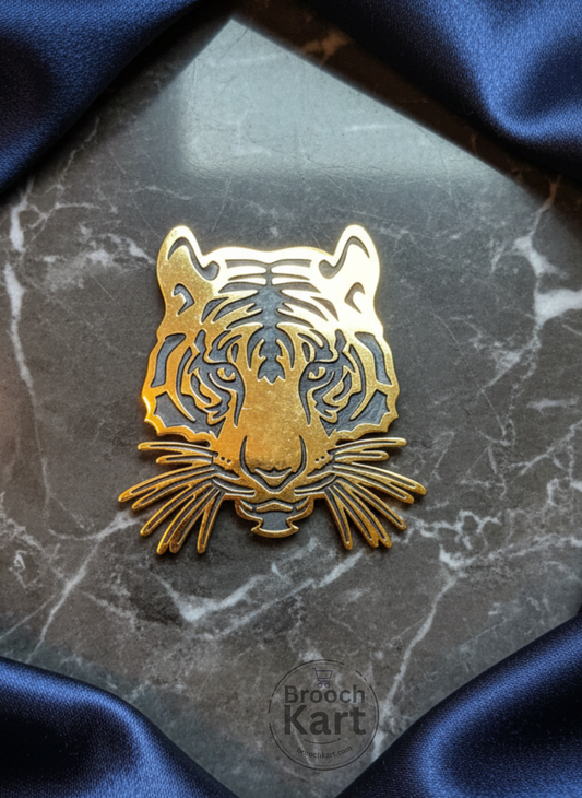 Golden Tiger Brooch