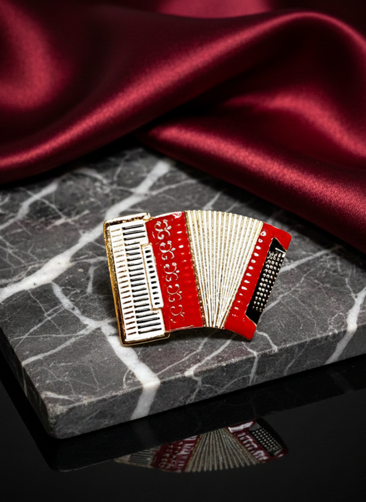 Accordion Brooch