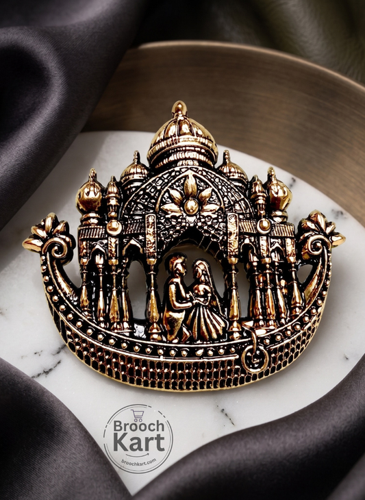 Bride Groom On A Boat Brooch