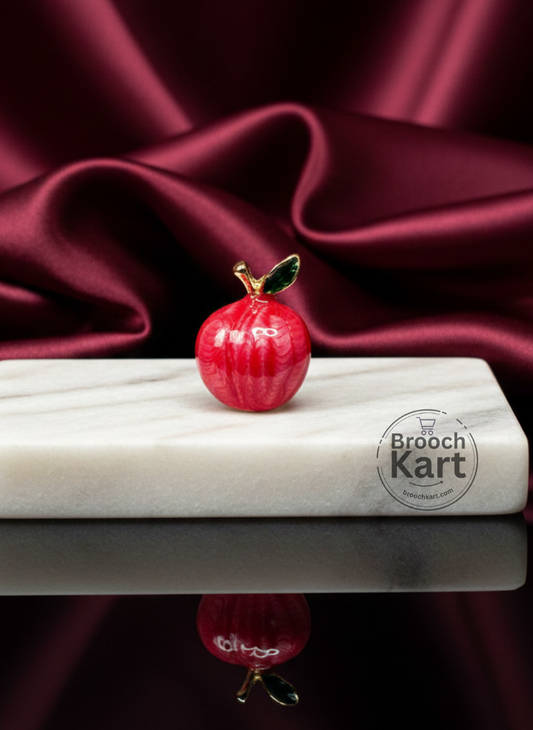 Peach Brooch