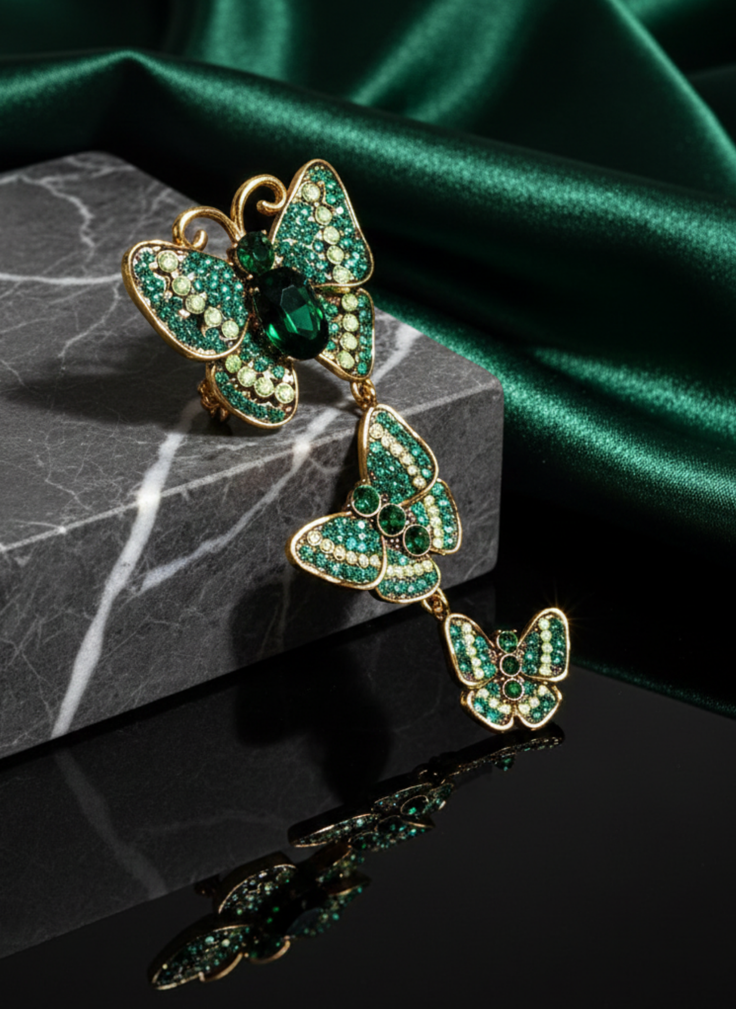 Butterfly Trio Brooch