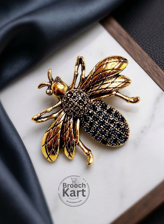 Bee Mini Stone Brooch