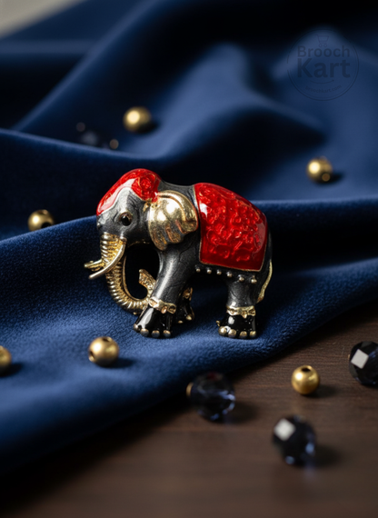 Majestic Elephant Brooch