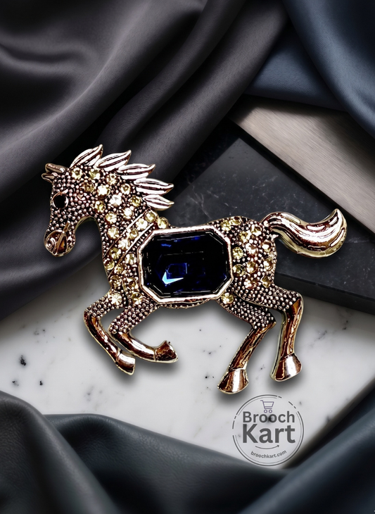 Galloping Horse Brooch