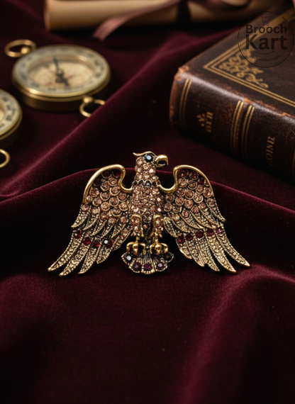 Gold Eagle Brooch