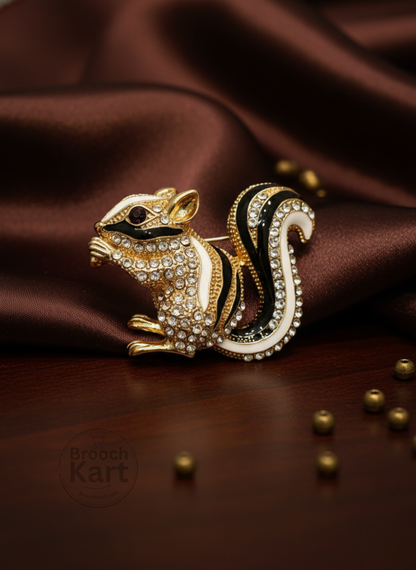 Squirrel Brooch