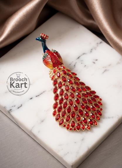 Peacock Royale Brooch