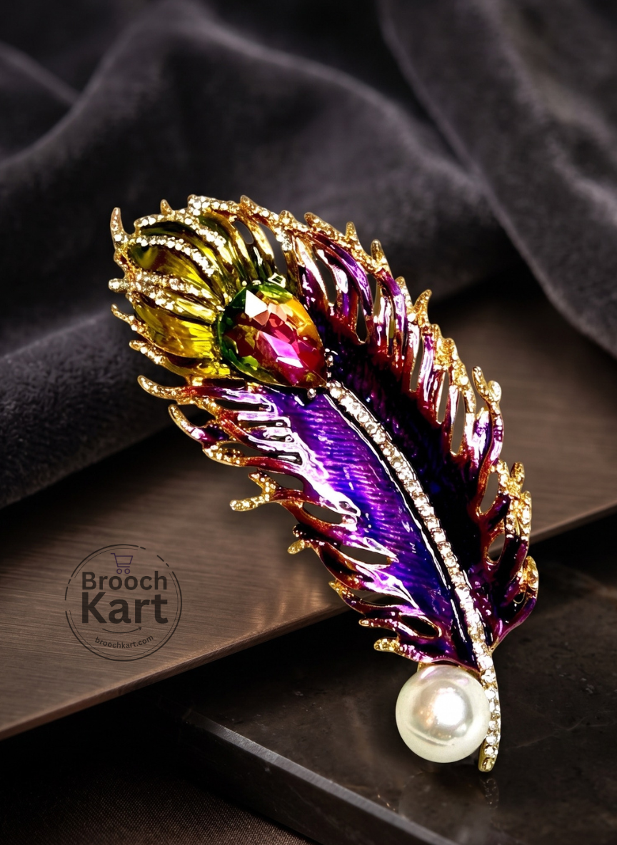 Majestic Feather Brooch