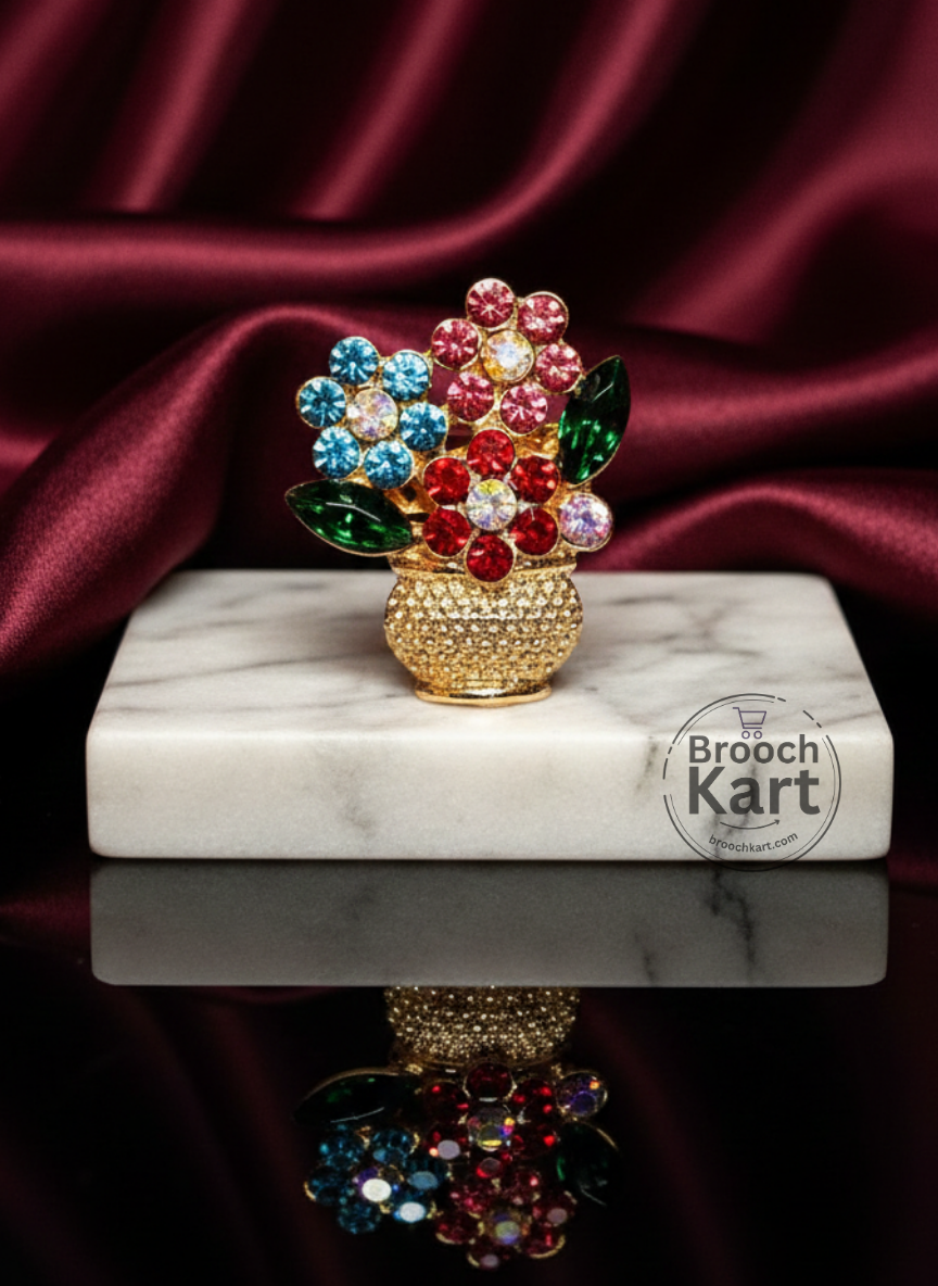 Flower Pot Brooch