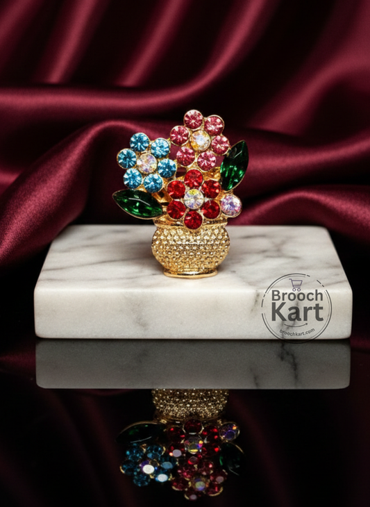 Flower Pot Brooch
