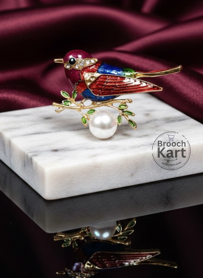 Bird on a Branch Brooch
