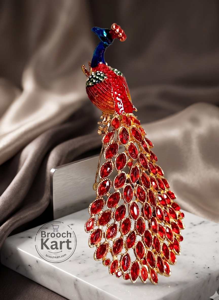 Peacock Royale Brooch