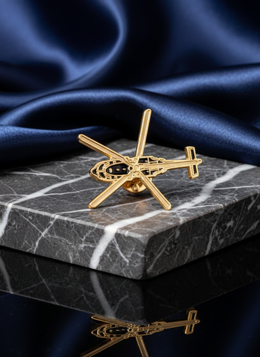 Helicopter Brooch