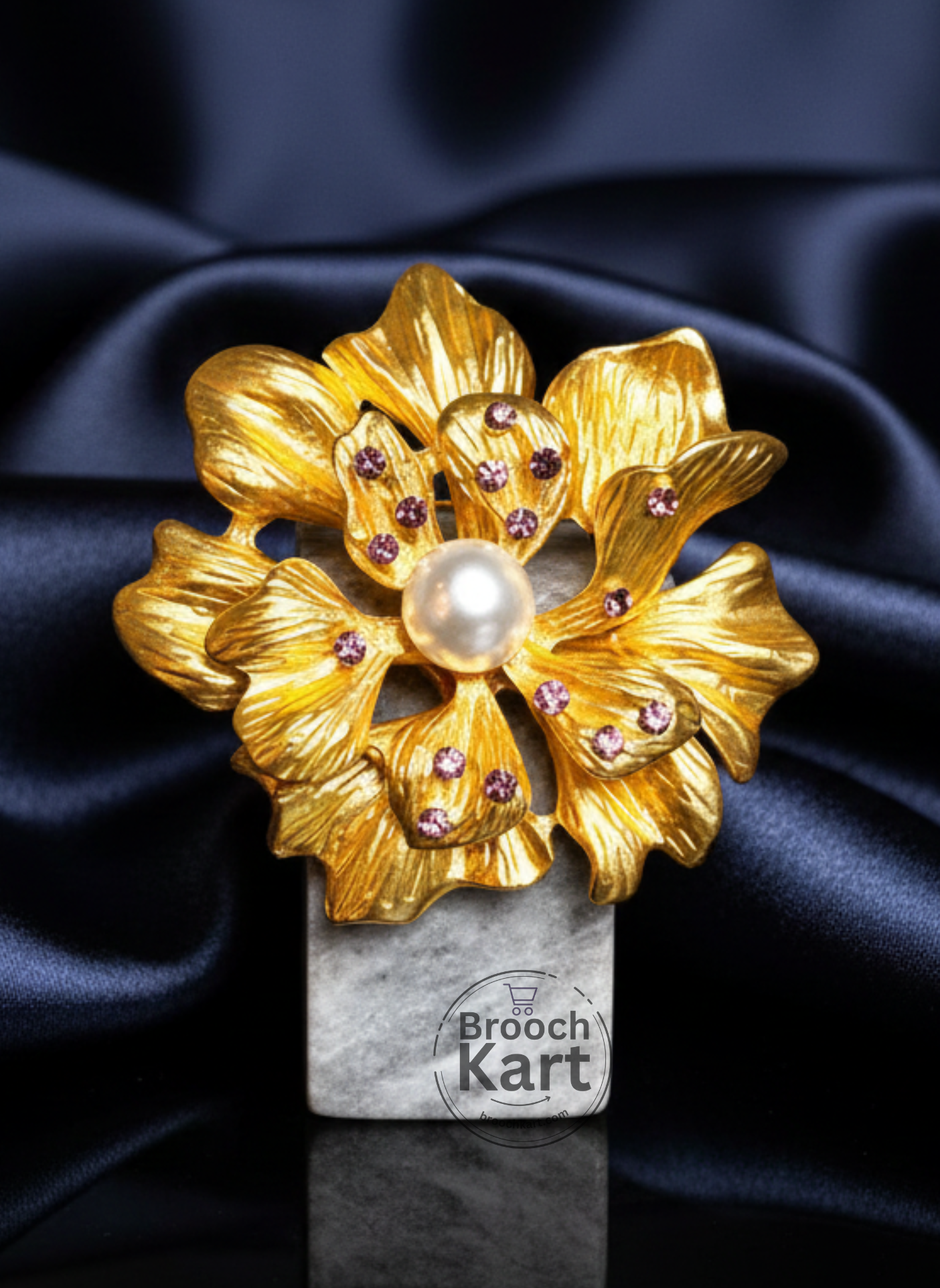 Blossom Golden Flower Brooch