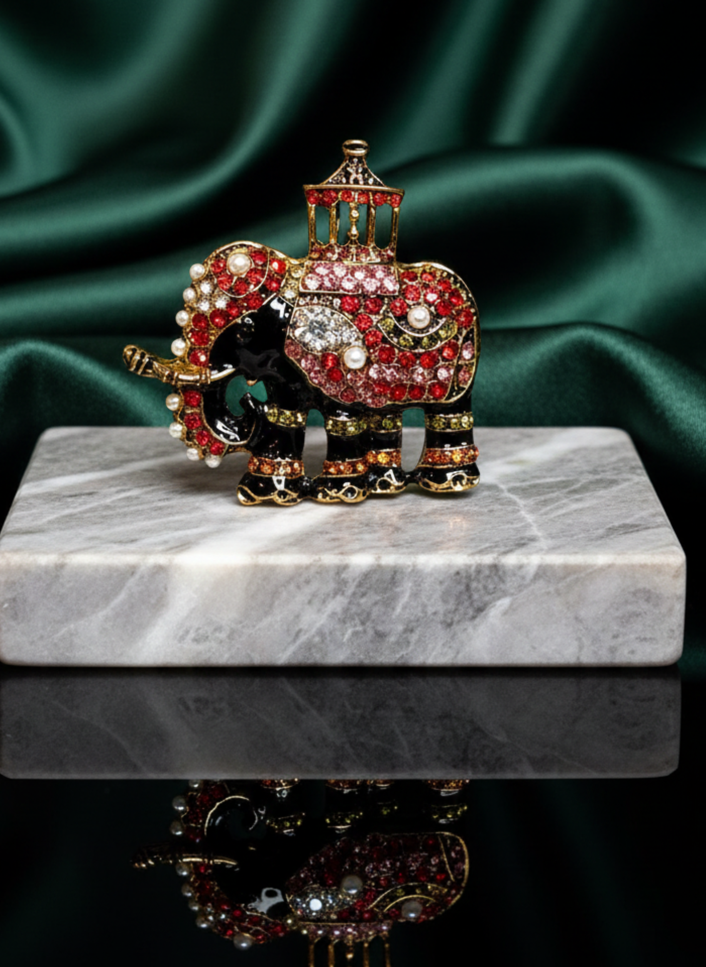 Ambari Elephant Brooch
