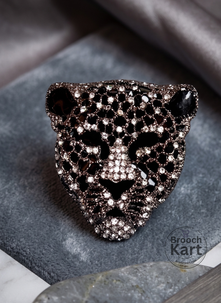 Majestic Leopard Brooch