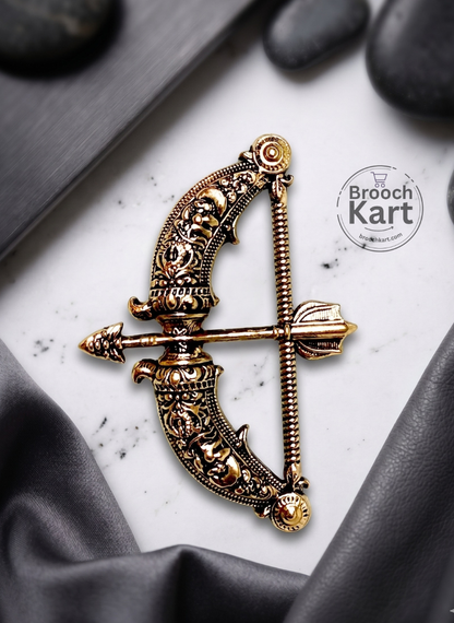 Dhanush Bow and Arrow Brooch