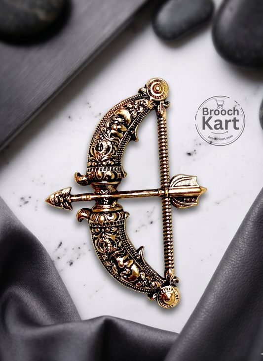 Dhanush Bow and Arrow Brooch