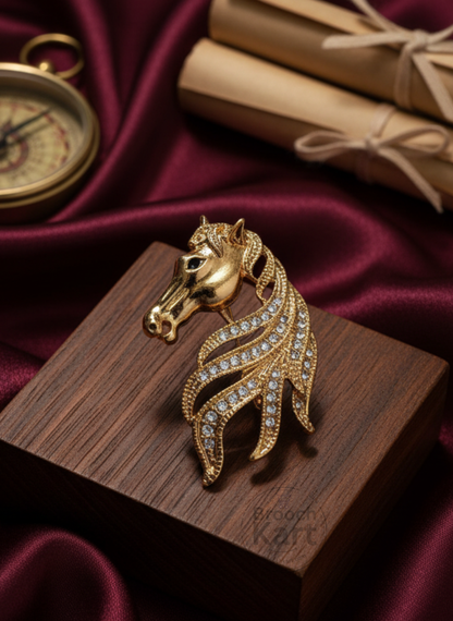 Horse Face Brooch