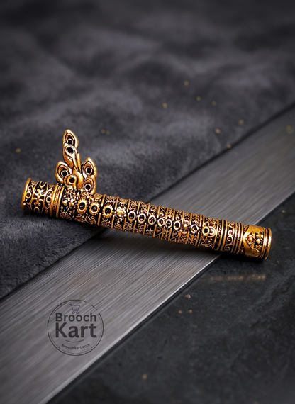 Flute Bansuri Brooch