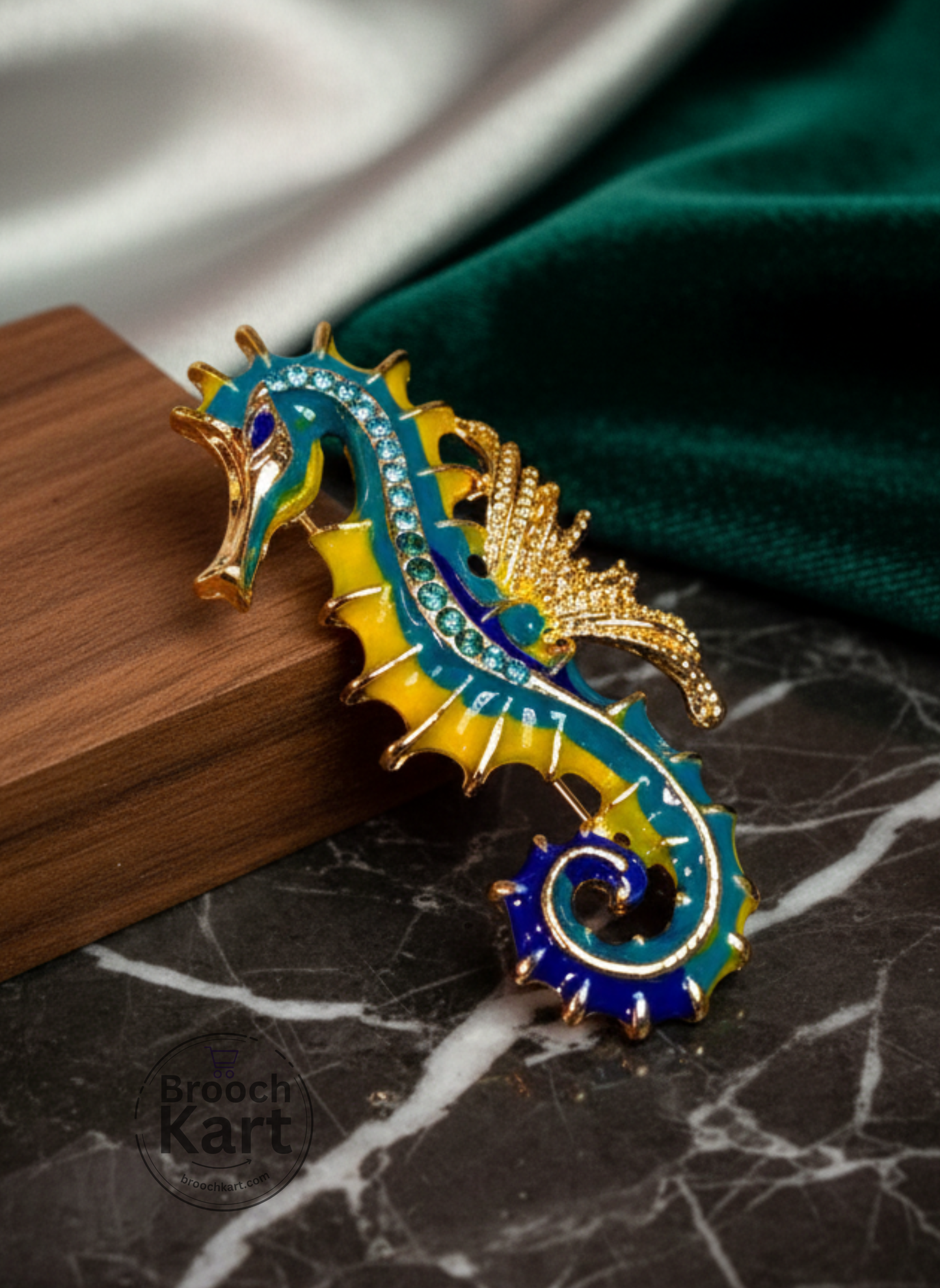 Sea Horse Brooch