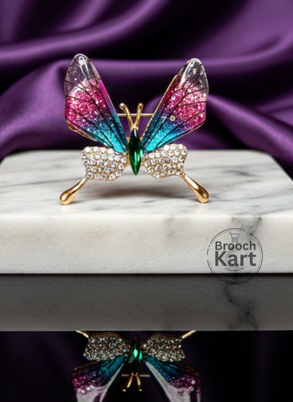 Resin Cute Butterfly Brooch