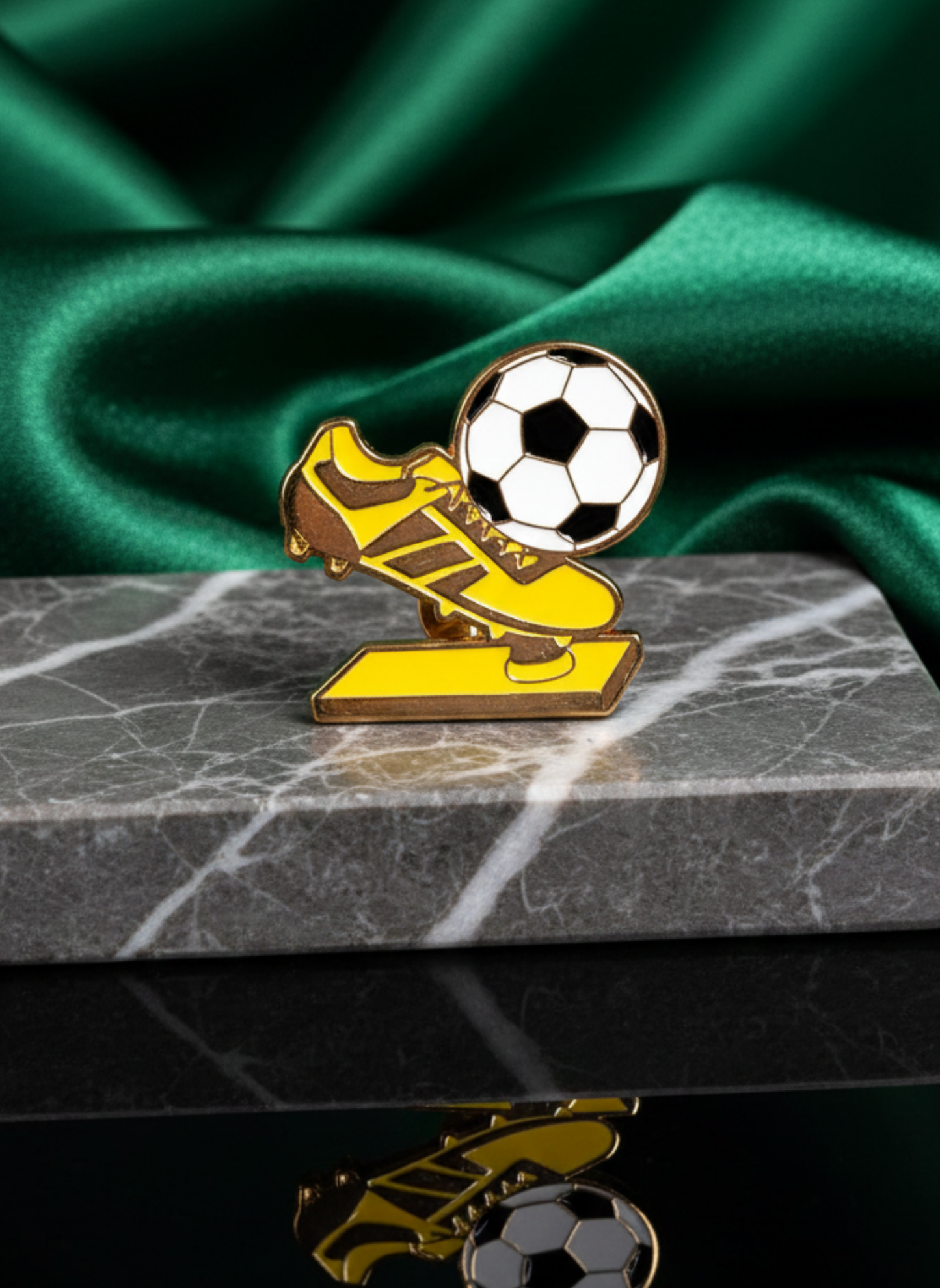 Free Kick Football Brooch