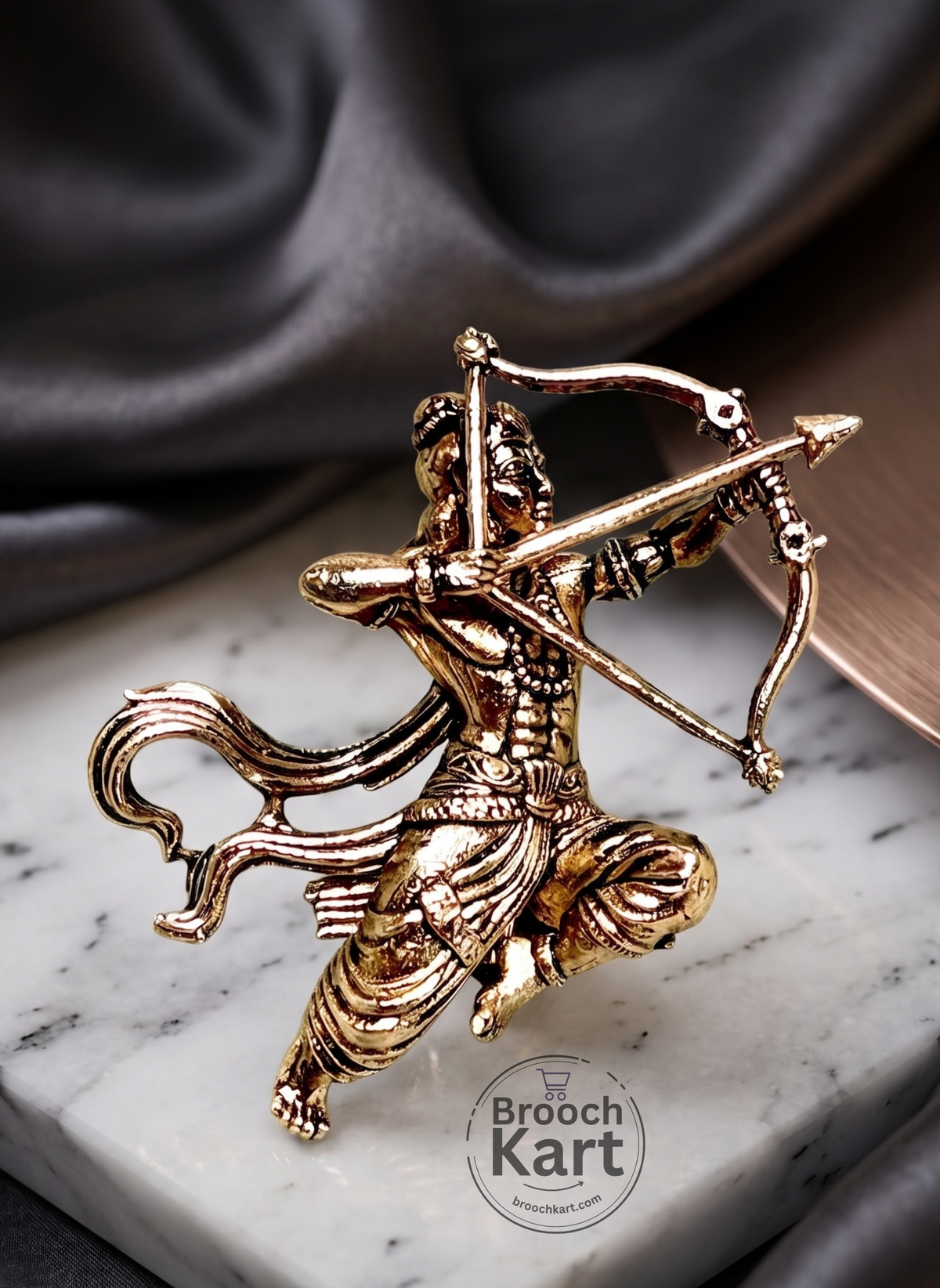 Shri Ram with Bow and Arrow Brooch