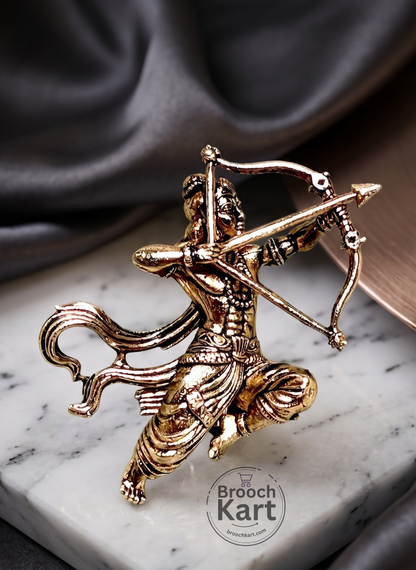 Shri Ram with Bow and Arrow Brooch