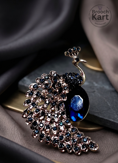 Splendid Peacock Brooch