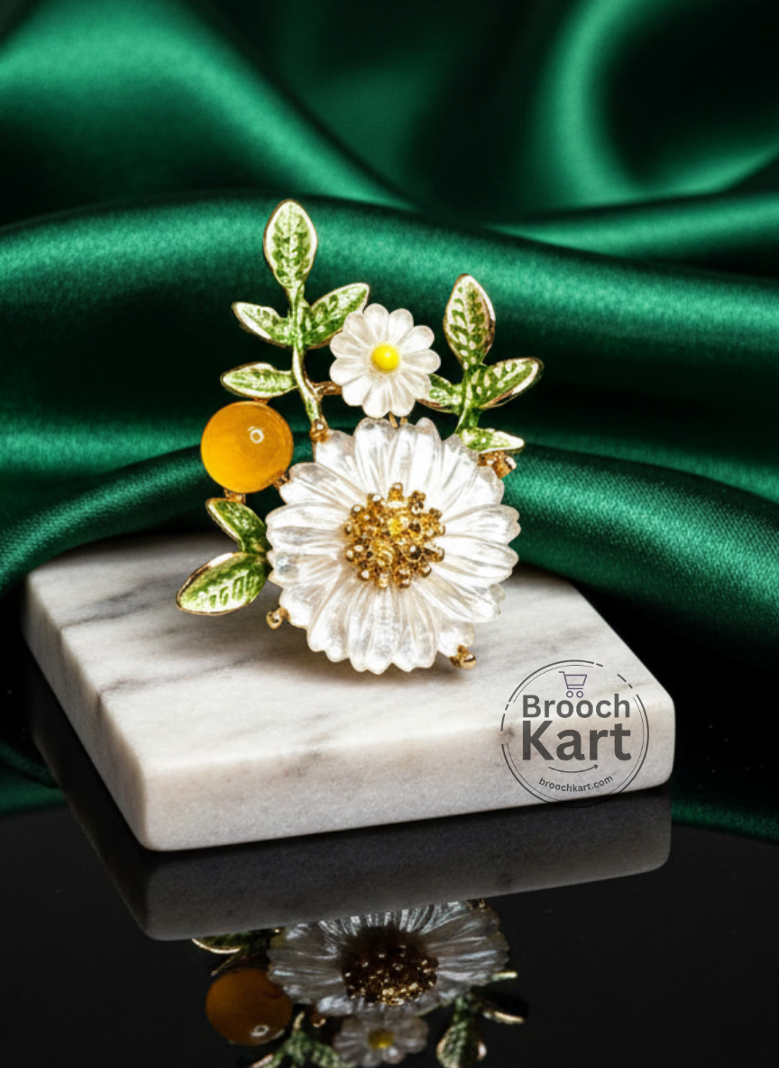 Floral Leaves Brooch