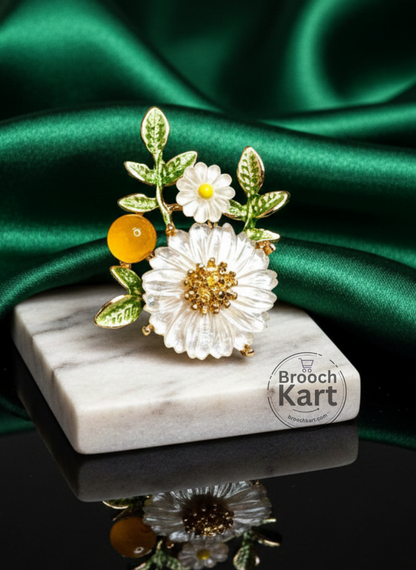 Floral Leaves Brooch