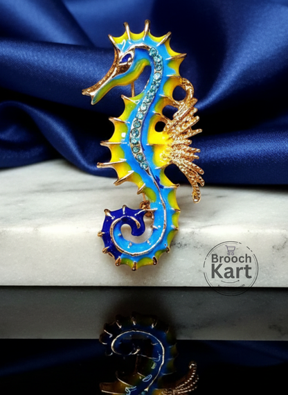 Sea Horse Brooch