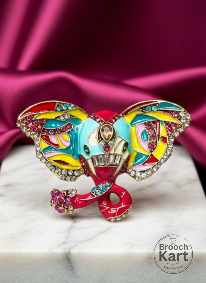 Elephant Royale Brooch