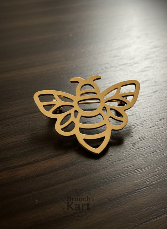 Steel Bee Brooch