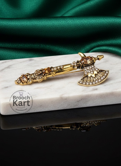 Golden Axe Brooch