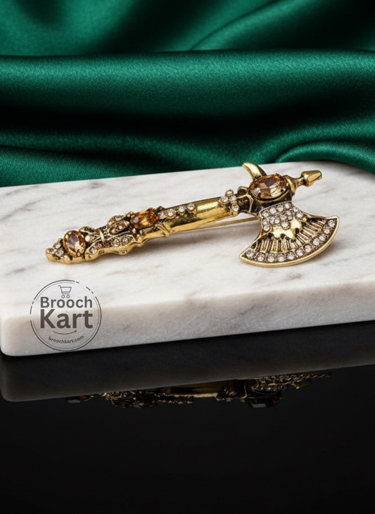 Golden Axe Brooch