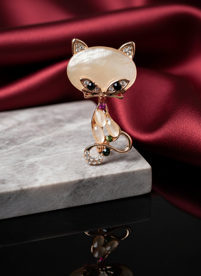 Mystique Cat Brooch