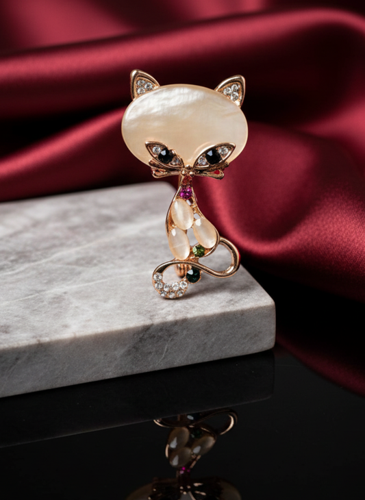 Mystique Cat Brooch