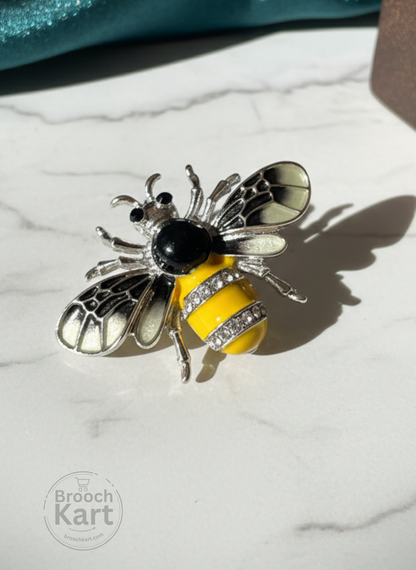 Yellow Bee Brooch