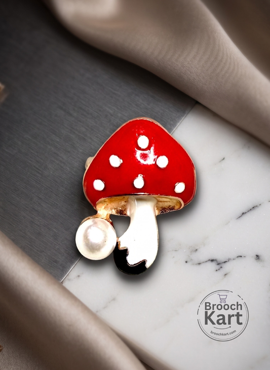 Mushroom Brooch