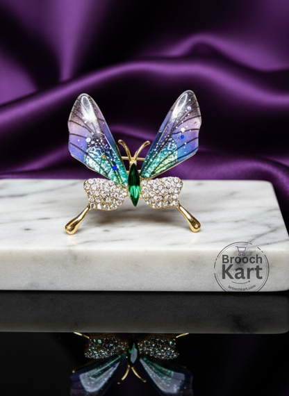Resin Cute Butterfly Brooch