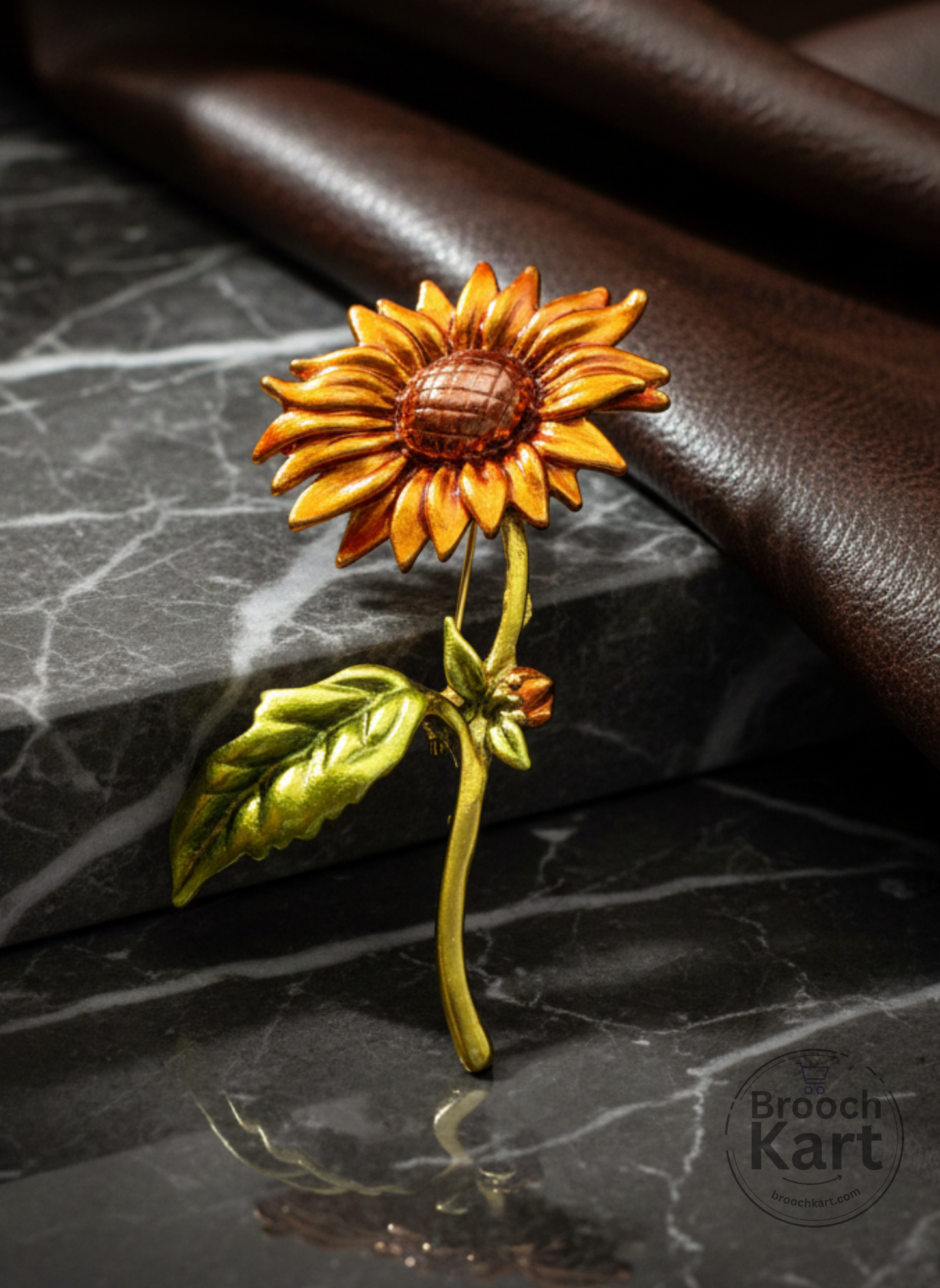 Sunflower Brooch