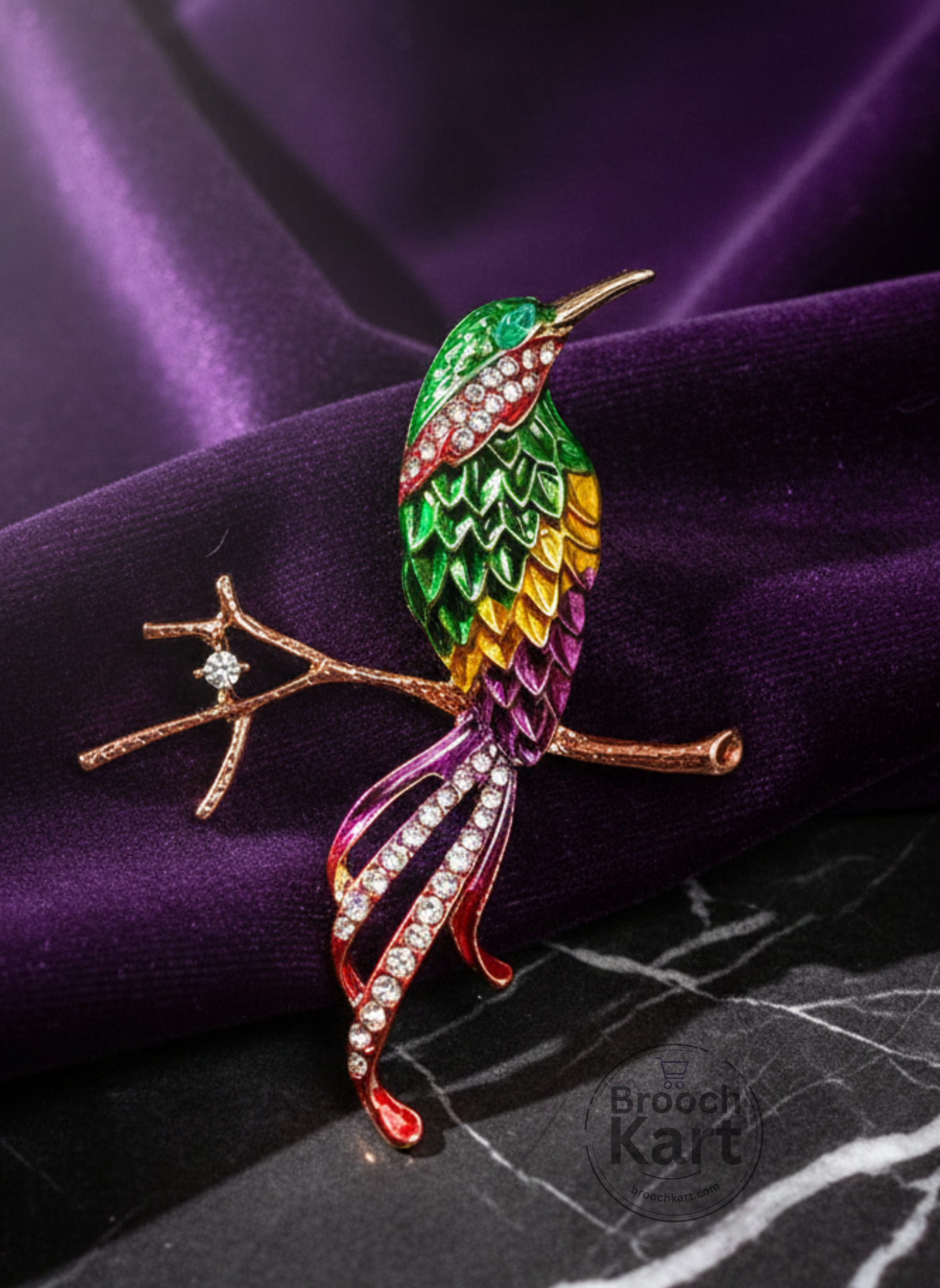Bird On A Branch Brooch